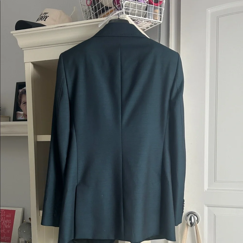 Gucci Teal Single-Breasted Blazer Jacket - Picture 2 of 4